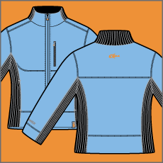 screamer, womens, line drawing, outdoor apparel