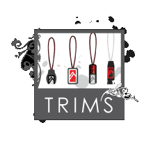 trims, clothing details, zipper pulls, labels
